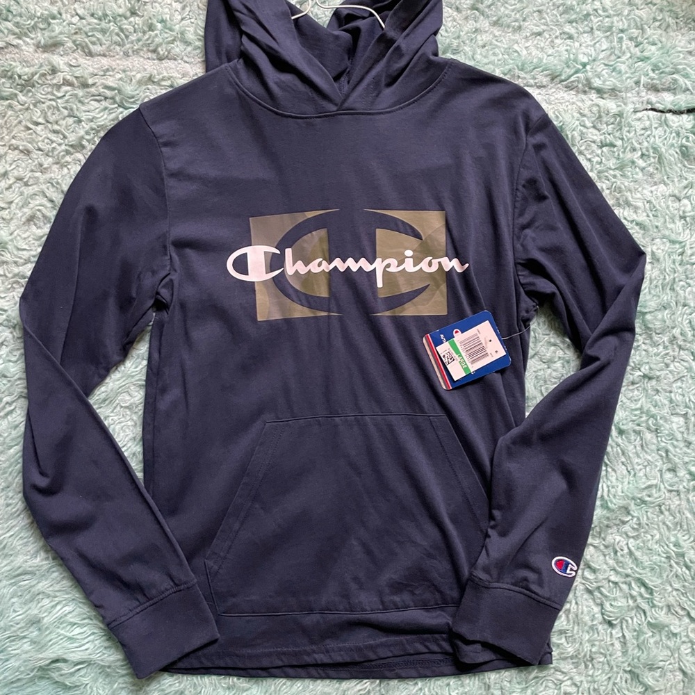 Champion Navy Lightweight alethic Hoodie